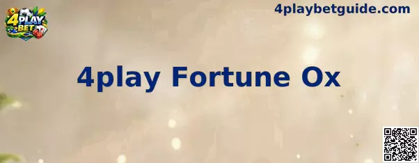 Interface temática do jogo 4play Fortune Ox com o Boi da Sorte